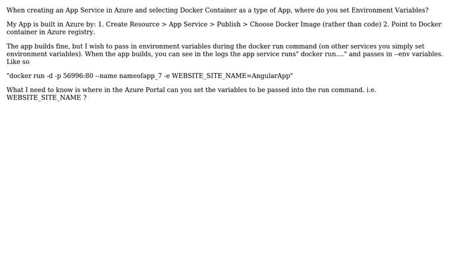 DevOps & SysAdmins: Set Environment Variables on Azure App Service (Docker Instance) смотреть онлайн