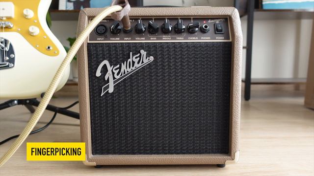 Fender Acoustasonic 15 - Best Cheap Acoustic Amp? Review & Sound Demo смотреть онлайн