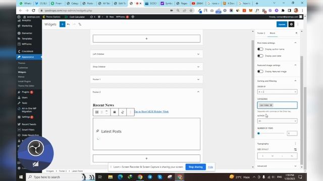 How to Display Recent Posts From a Specific Category in Wordpress Footer using widgets смотреть онлайн