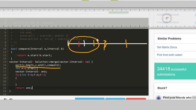 2.24 MERGE OVERLAPPING INTERVALS (Arrays)-Interviewbit #arrays#programming смотреть онлайн