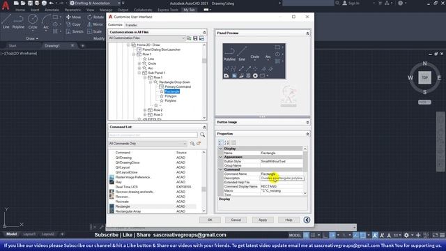AutoCAD Tutorials: 2 Customize User Interface of AutoCAD | CUI | Hindi | #AutoCAD 2021 Course смотреть онлайн