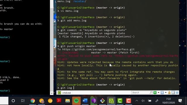 CURSO DE GIT - 30 - Conflictos смотреть онлайн