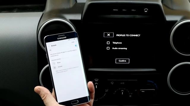 Pair Mobile Phone To Peugeot Partner. Phone Pairing Via Bluetooth.Touchscreen, Mobile Phone Pair.