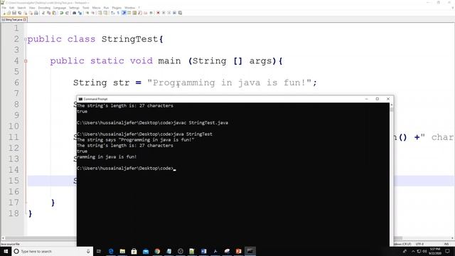 Java: String Methods смотреть онлайн