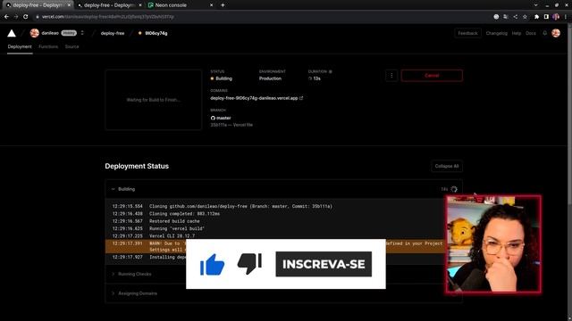 Deploy Nodejs Com Vercel e Banco de Dados gratuito смотреть онлайн
