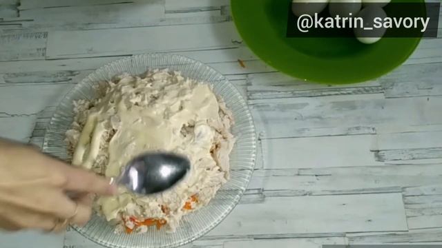 Салат "Сугробы" / рецепт на новый год 2021/ закуски смотреть онлайн