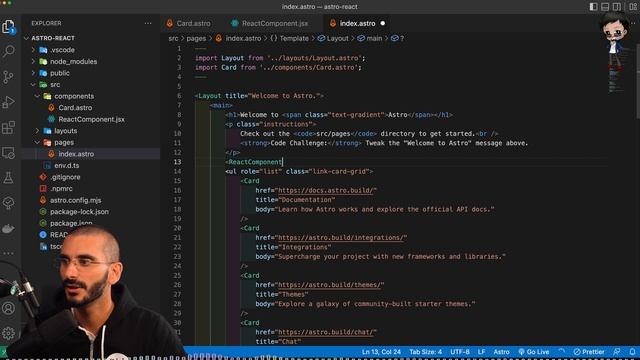Using Astro with YOUR favourite UI library (React example) смотреть онлайн