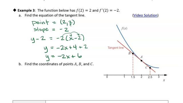 8.0i The Derivative of a Function: Example 3 смотреть онлайн