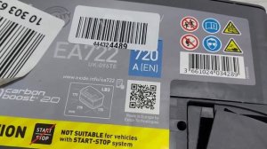 Дата изгототовления аккумулятора vag  артикул jzw915105 и exide артикул EA722