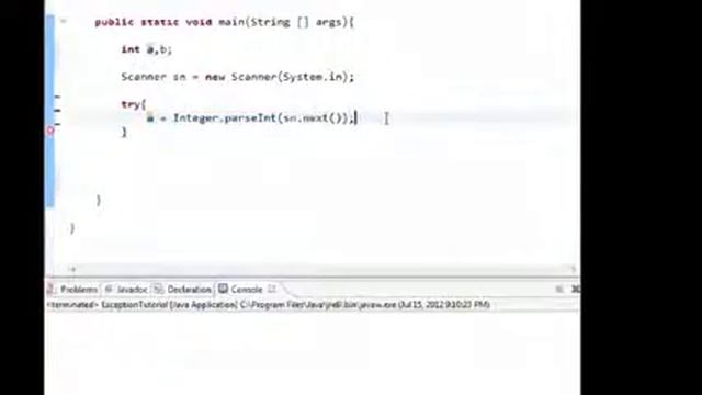JAVA Programming Tutorial NumberFormatException Tutorial 3 смотреть онлайн