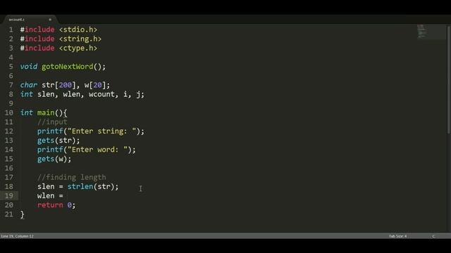 06 C | How to count exact word in a string смотреть онлайн