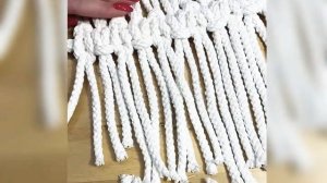 Плетение декора из хлопкового шнура