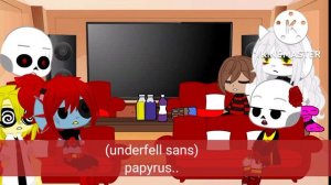 underfell reacts to fell sans friends (lazy editing)