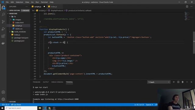 3) Agrega control de stock a tu tienda online usando NodeJs y Express. | UtilAPIs смотреть онлайн