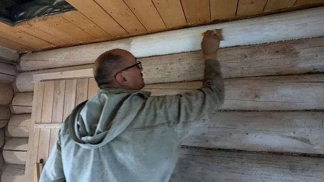 влог 16 Покраска предбанника в деревне смотреть онлайн