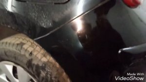 Nissan Micra полировка бампера.