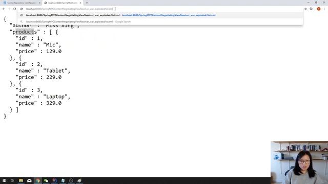 59. ContentNegotiatingViewResolver PARTII - XML Format