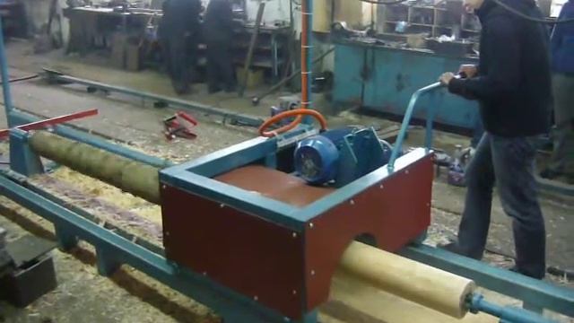 "КБМ-200" Станок для оцилиндровки тонкомера, 2009 год. (1) смотреть онлайн