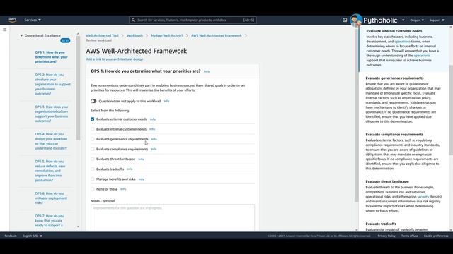 AWS Well Architected Framework Tool Hands on demo смотреть онлайн