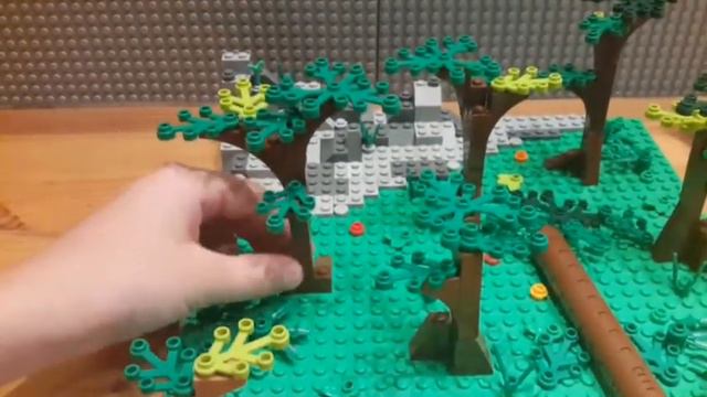 Лего самоделка- Лес. Обзор от Lego Slavicun. Самоделка номер-5. смотреть онлайн