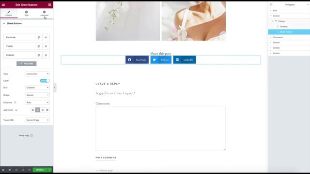 How to Create a Social Media Share Widget in Elementor (WordPress) смотреть онлайн