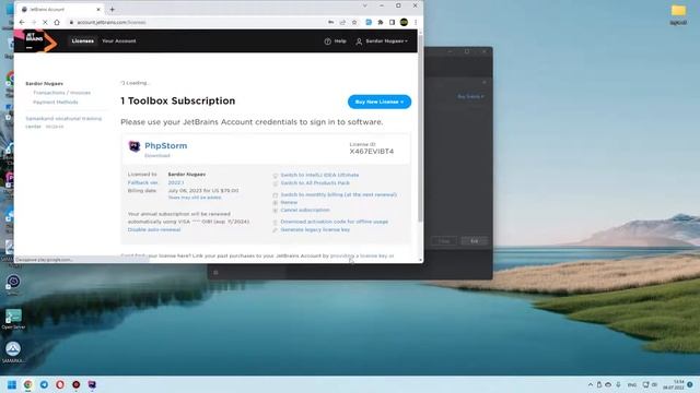 PHPStorm O'rnatish Va Litsenziyani O'rnatish / PHPStorm Installation And License Activation