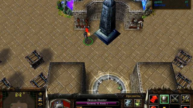 Играем в Warcraft 3 на карте Гладиаторы 2.5 часть 2 смотреть онлайн