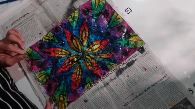 Tutorial: Simple Batik Paper Art (Video 3)