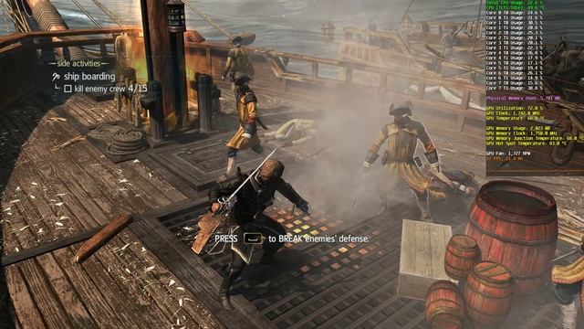 RX 5700XT - Assassin's Creed IV: Black Flag at 4K (Custom settings) смотреть онлайн