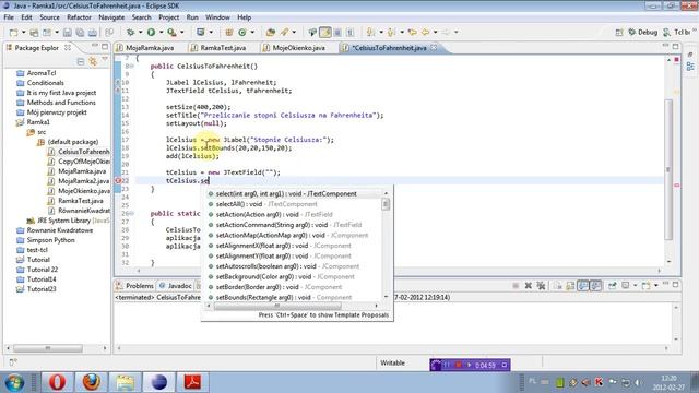 Programowanie Java GUI - lekcja 5: JTextField cz.1 смотреть онлайн
