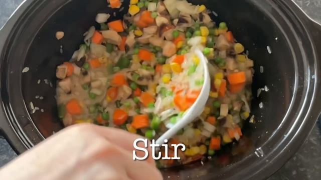 Slow Cooker Chicken & Rice | Slow Cooker Crockpot Recipe
