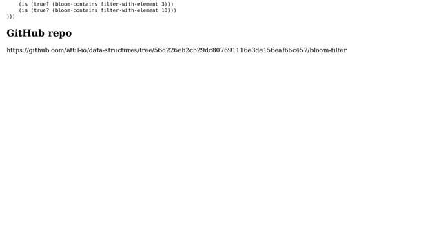Bloom-filter implementation in Clojure смотреть онлайн
