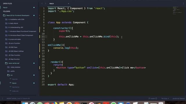 #22 ReactJS for Frontend Developers in Bangla - binding смотреть онлайн