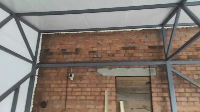 Гараж из сэндвич-панелей 7х7х3 двое ворот с примыканием к существующей стене смотреть онлайн