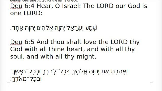 Shema Israel and V'ahavta Deuteronomy 6:4-5 смотреть онлайн