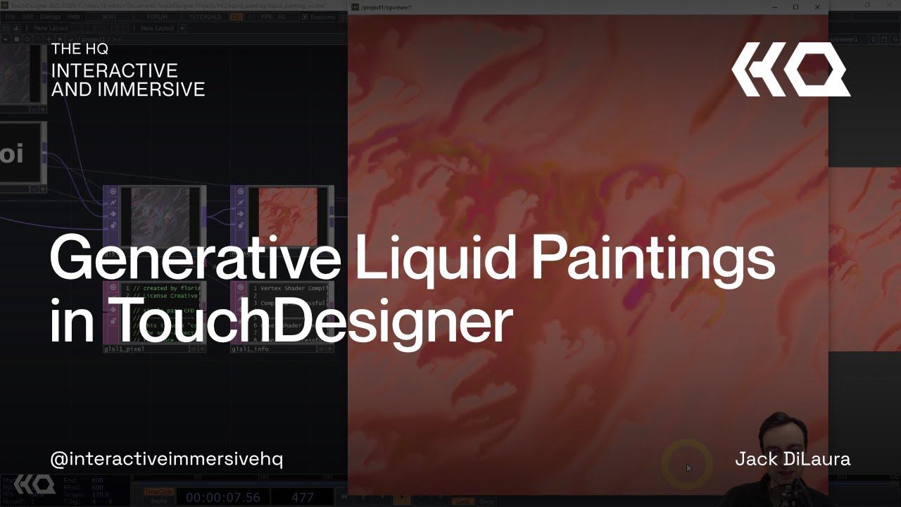Generative Liquid Paintings in TouchDesigner смотреть онлайн