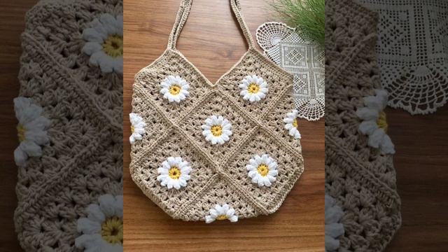 Crochet bag ideas for beginners🧡Идея вязания сумки крючком для начинающих.💛 смотреть онлайн
