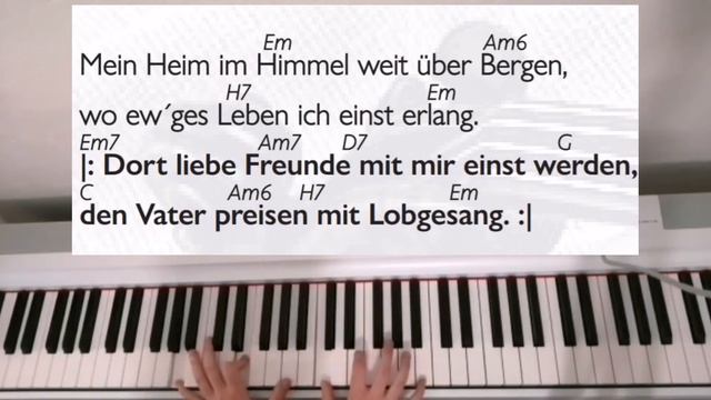 Mein Heim im Himmel - Piano / Мой Дом на небе песня - пианино смотреть онлайн