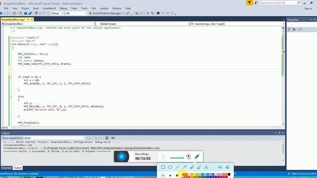 Lecture 1- MPI Send and Receive (Parallel Computing) смотреть онлайн