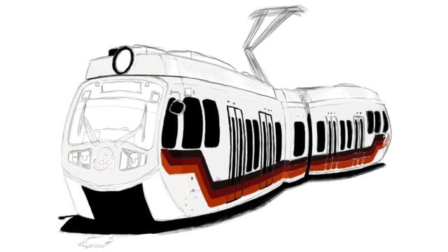 TRI-MET 1997 Siemens SD600 Train | Caricature | Sketch смотреть онлайн