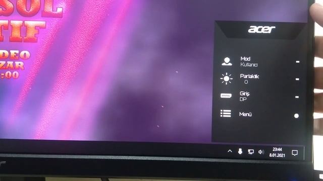 ACER NİTRO VG240YSBMİİPX IPS FULL HD 165HZ 0.5 MS OYUNCU MONİTÖRÜ İNCELEME смотреть онлайн