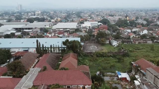 Bandung City, West Java, Indonesia Drone Short Video. смотреть онлайн
