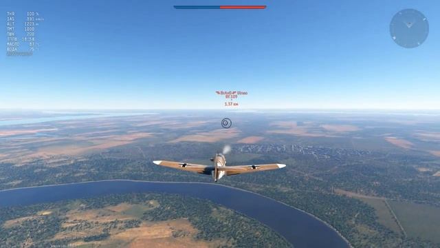 Аркадная воздушная дуэль на Bf.109G-2/trop. смотреть онлайн