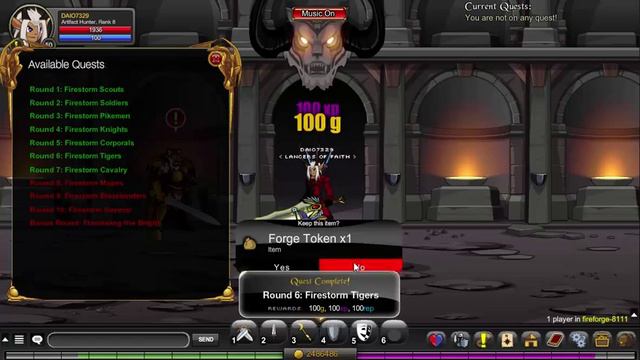 AQWorlds Firestorm Forge Walkthrough (fireforge) смотреть онлайн