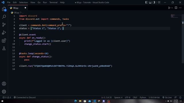 Discord.py In Arabic | Background Tasks [#09] | العمليات و التكرار | Narox смотреть онлайн