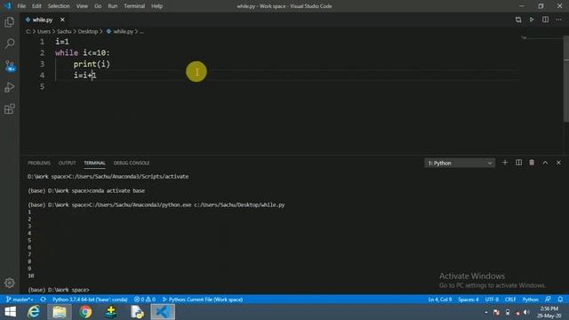 While loop in python easy explanation with example in hindi смотреть онлайн