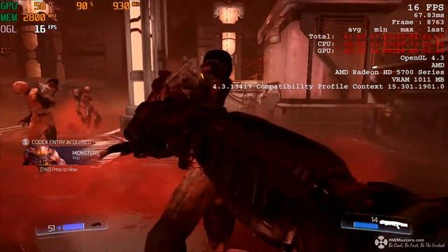 Overclocked Radeon HD 5770 in Doom смотреть онлайн