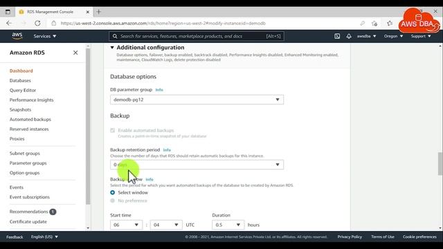 10 Modifying an Amazon RDS DB instance смотреть онлайн