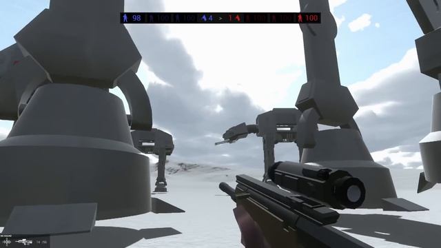 Fighting OVERPOWERED AT-AT Walkers In The Star Wars HOTH INVASION смотреть онлайн
