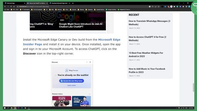How to Enable ChatGPT in Edge Browser смотреть онлайн